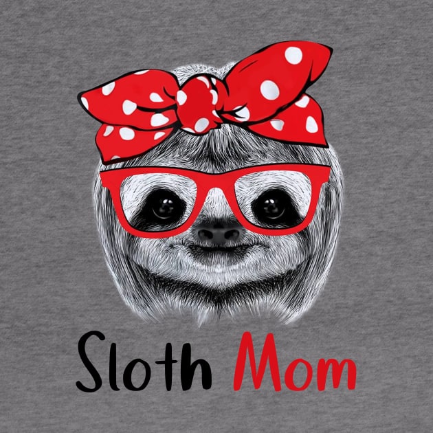 Sloth Mom With Dot Turban by heryes store